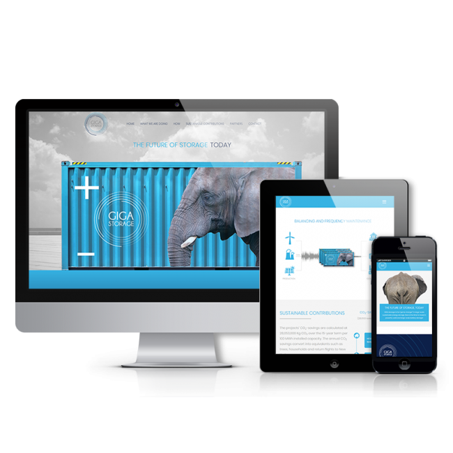 GIGA Storage website